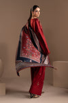 3 Piece Embroidered Twill Linen Suit