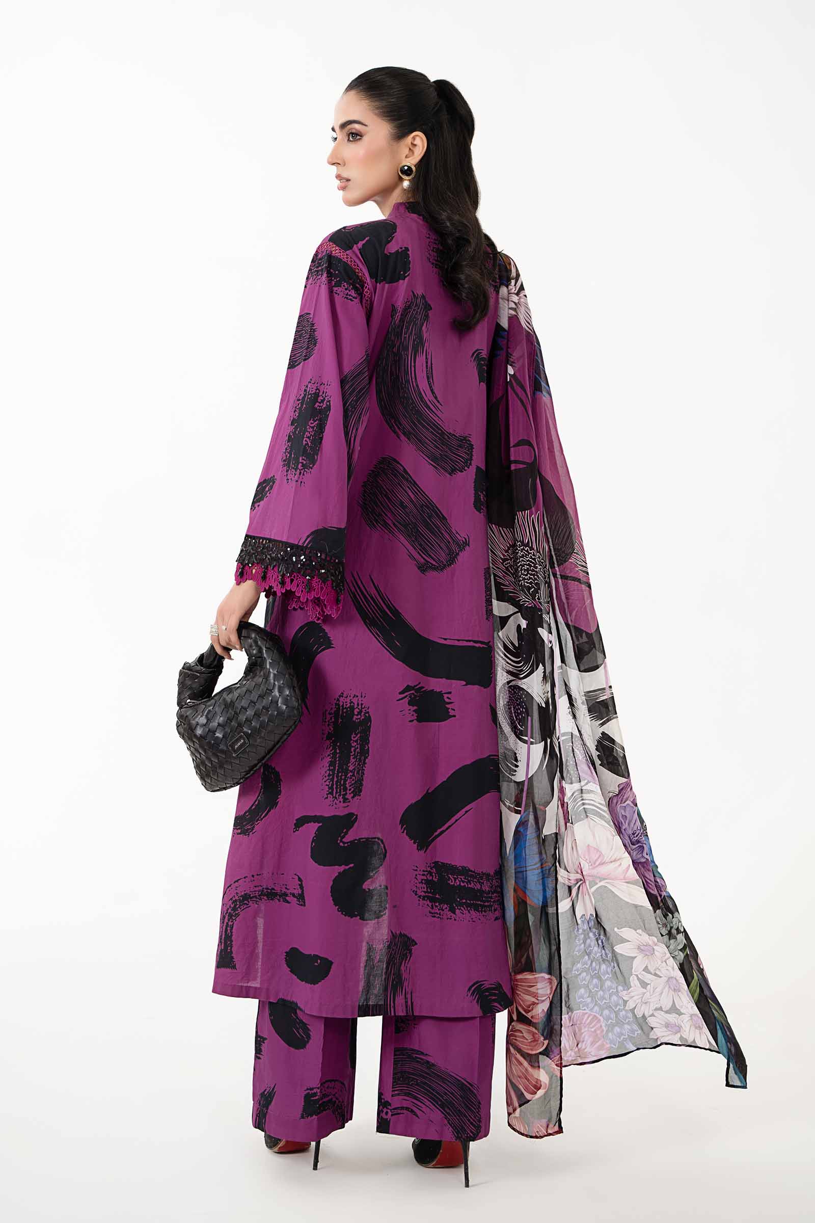 3 Piece Printed Lawn Suit | MPS-2205-B
