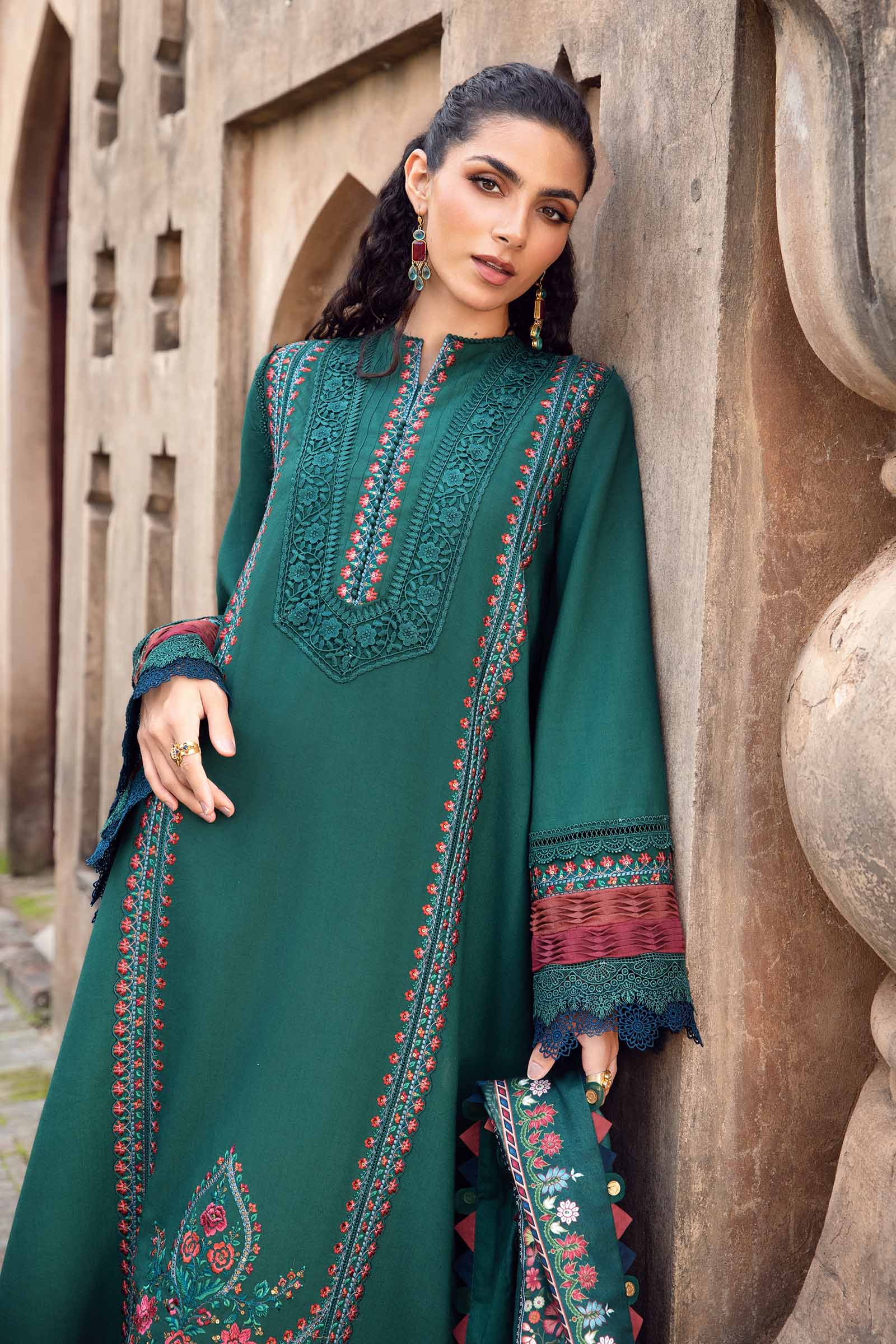 3 Piece Unstitched Printed Linen Suit | MPT-2405-B