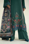 3 Piece Printed Linen Suit | MPS-2405-B