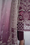 Suit Grey and Plum BDS-2605
