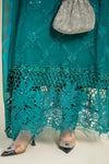 3 Piece Embroidered Chiffon Suit | MCS-24-105