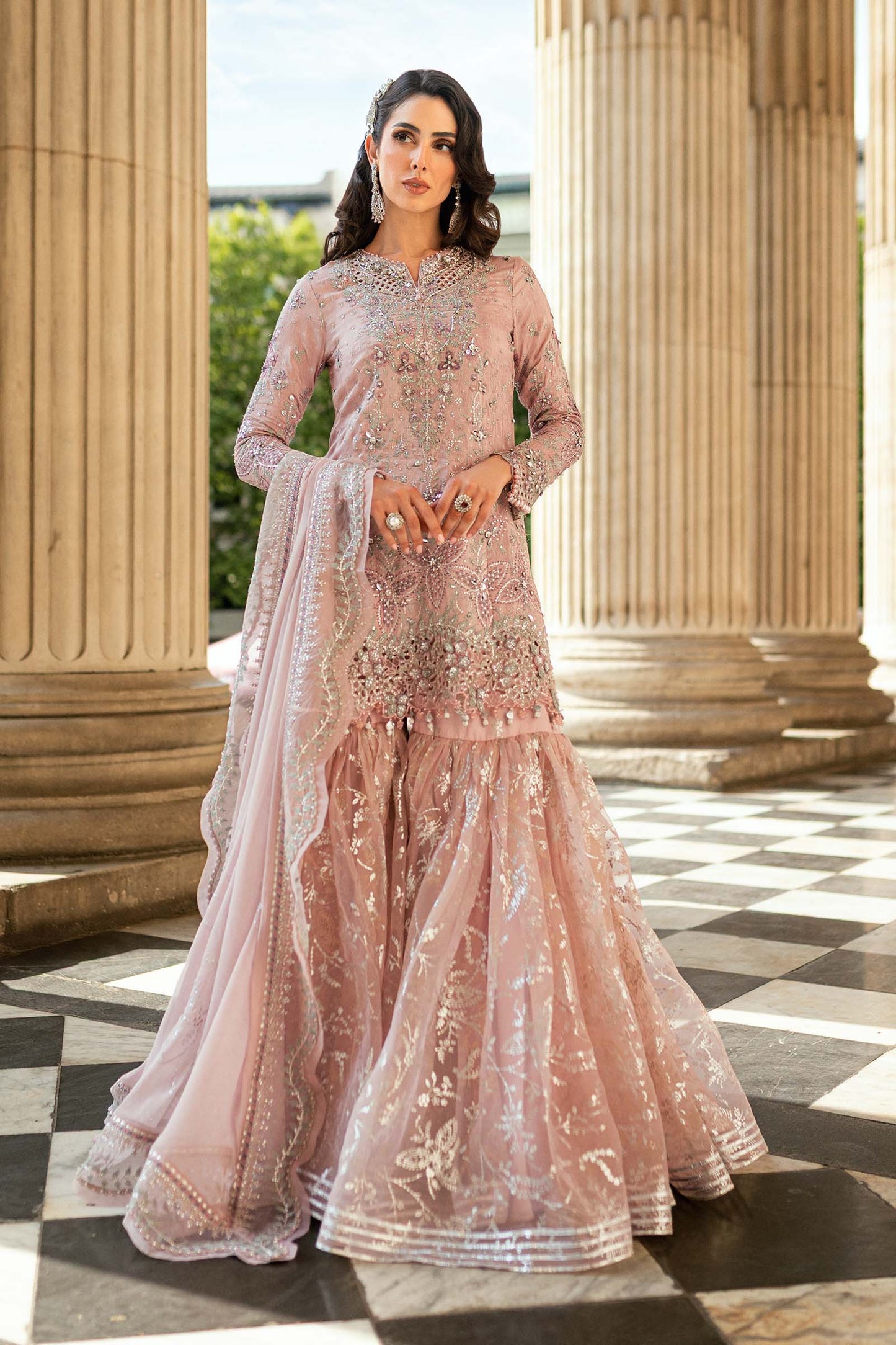 3 Piece Unstitched Embroidered Raw Silk Suit