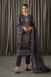 3 Piece Embroidered Velvet Suit