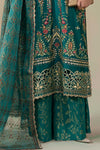 3 Piece Embroidered Cotton Satin Suit | CSS-805