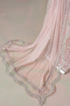 3 Piece Embroidered Raw Silk Suit