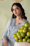 3 Piece Embroidered Chiffon Suit