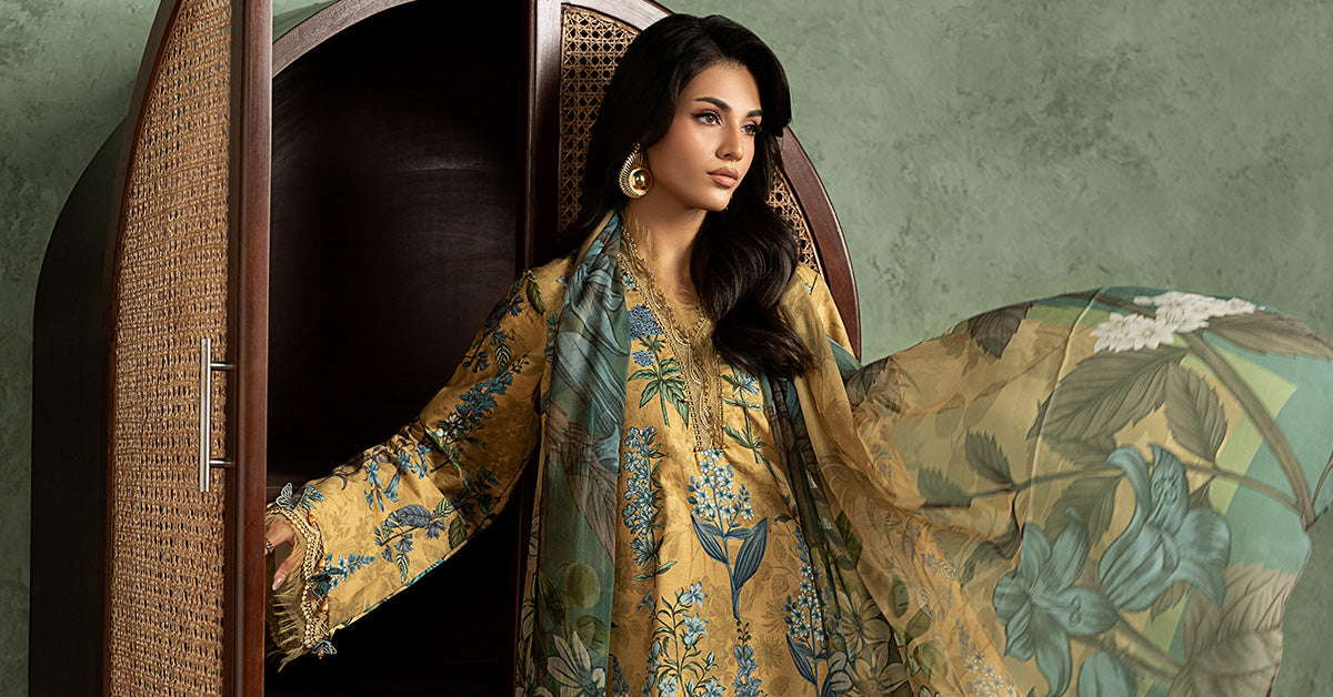 3 Piece Embroidered Cambric Suit