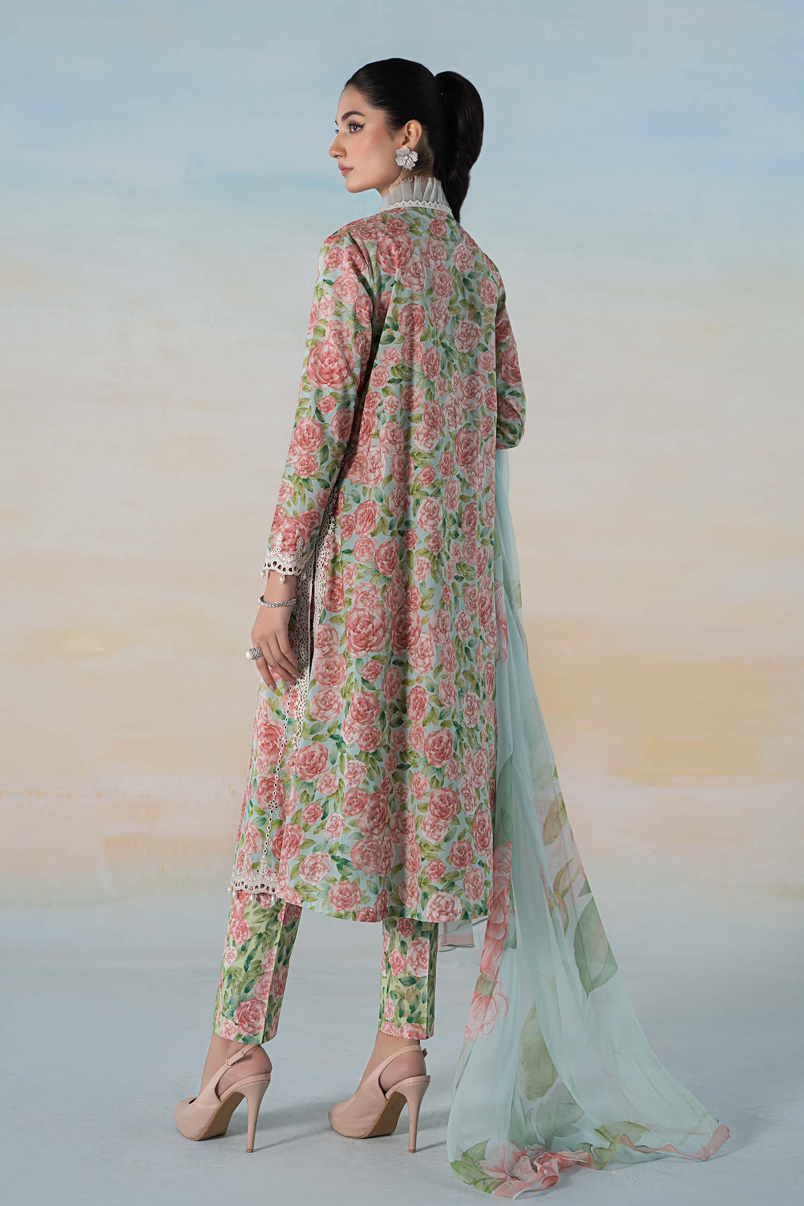 3 PIECE PRINTED LAWN SUIT | MPS-2106-A