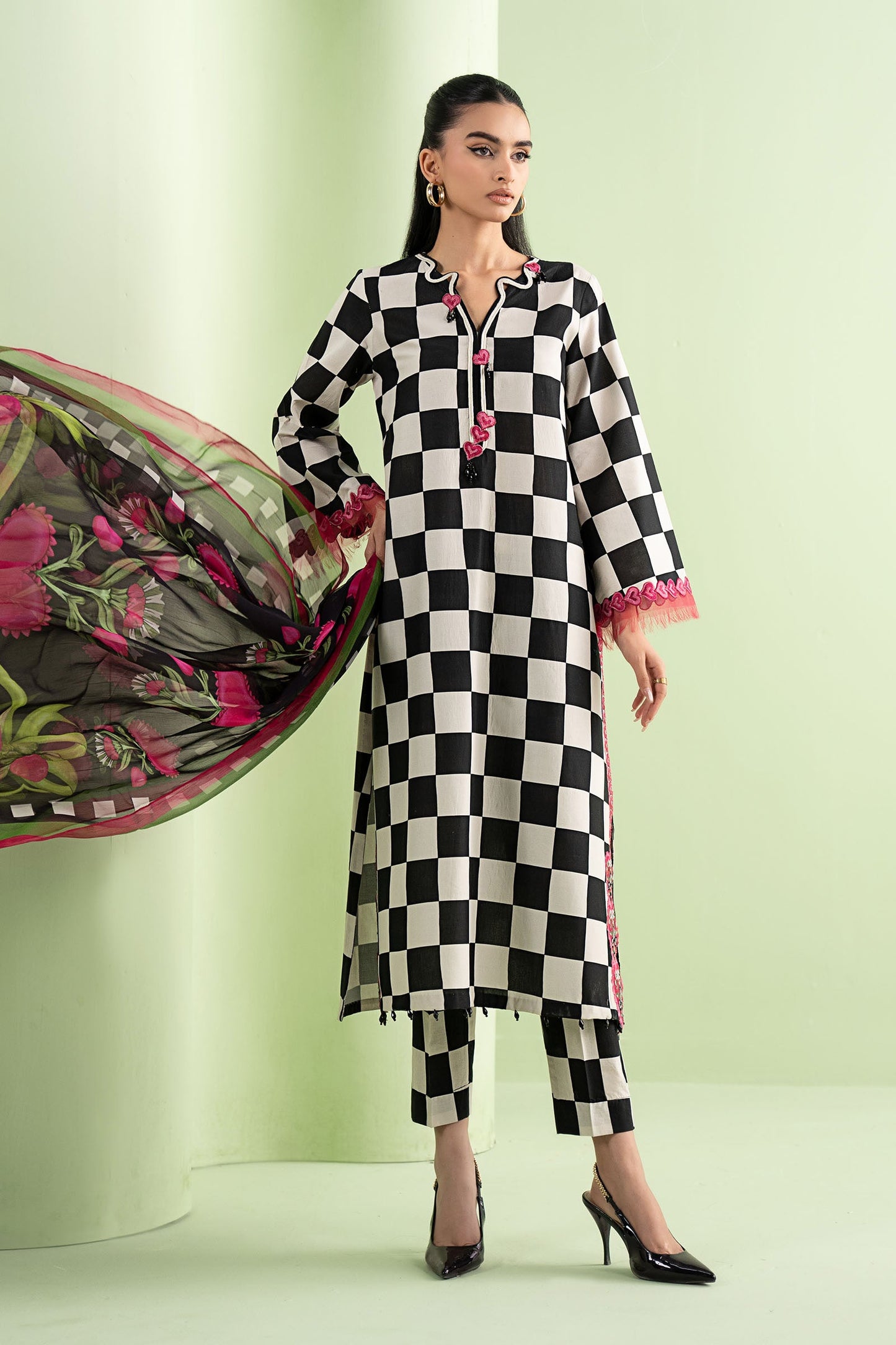 3 Piece Embroidered Lawn Suit