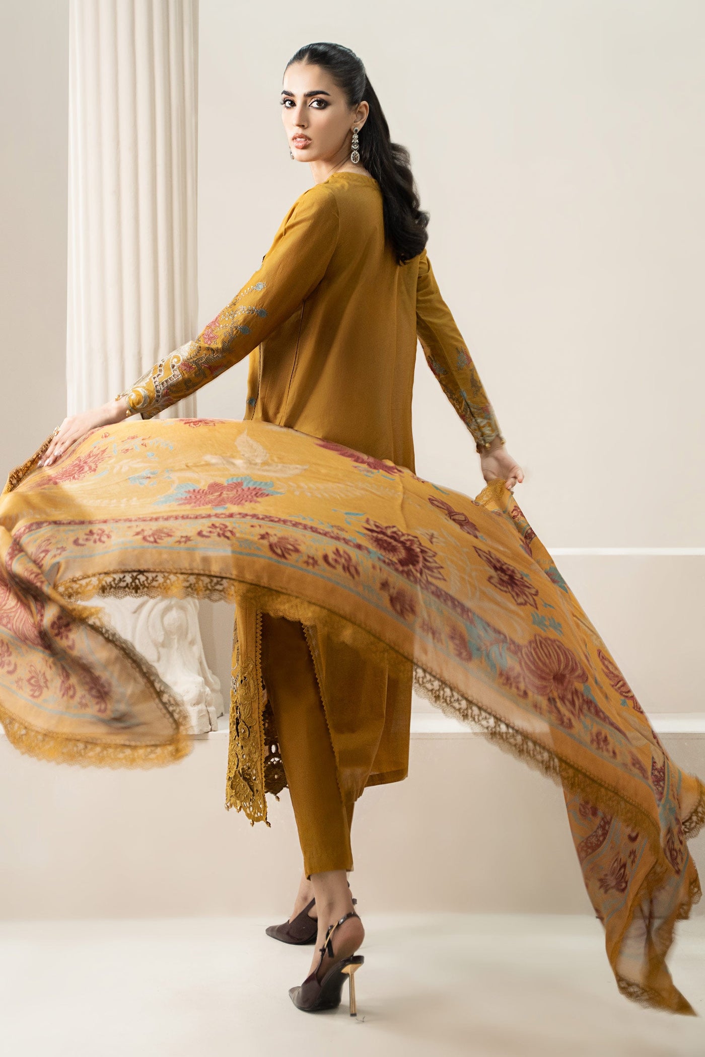 3 Piece Embroidered Lawn Suit | ELS-25-06