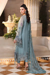 3 Piece Unstitched Embroidered Chiffon Suit