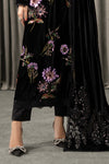 3 Piece Embroidered Velvet Suit