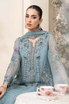 3 Piece Embroidered Chiffon Suit