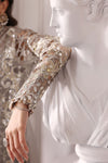 3 Piece Unstitched Embroidered Organza Suit | BD-3006