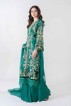 3 Piece Embroidered Organza Suit | BDS-2806