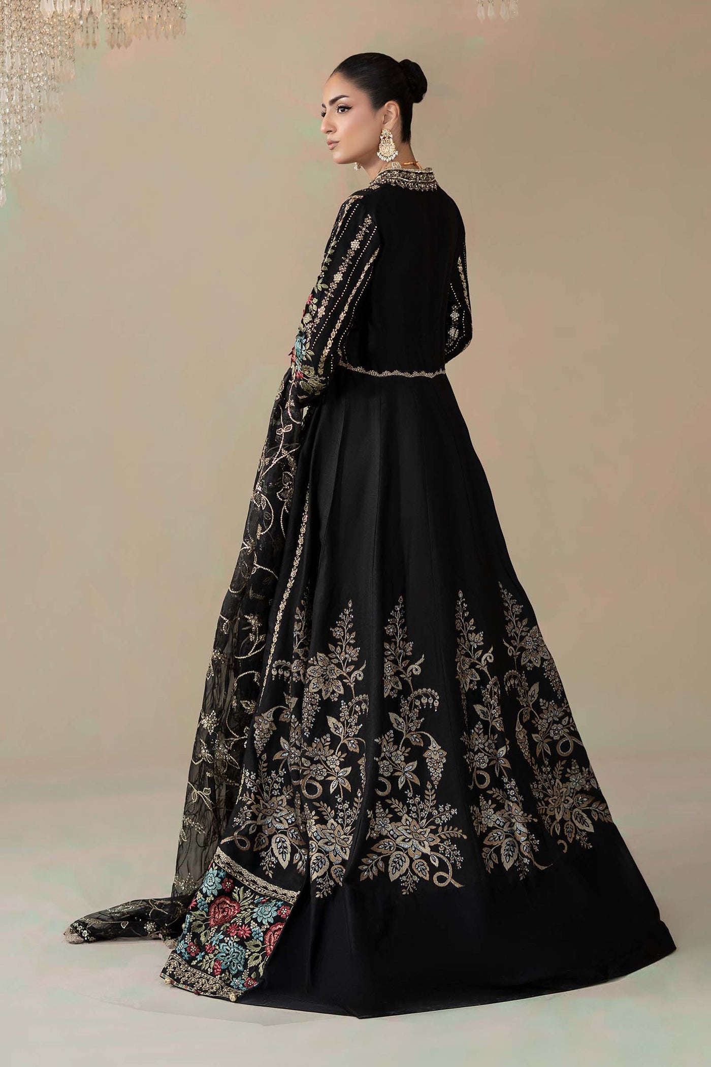 3 Piece Embroidered Cotton Satin Suit | CSS-806