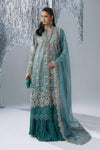 3 Piece Unstitched Embroidered Organza Suit