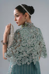 3 Piece Unstitched Embroidered Organza Suit