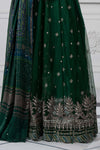 3 Piece Embroidered Net Suit | DS-2507-A