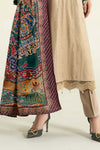 3 Piece Printed Linen Suit | MPS-2407-A