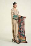 3 Piece Printed Linen Suit | MPS-2407-A