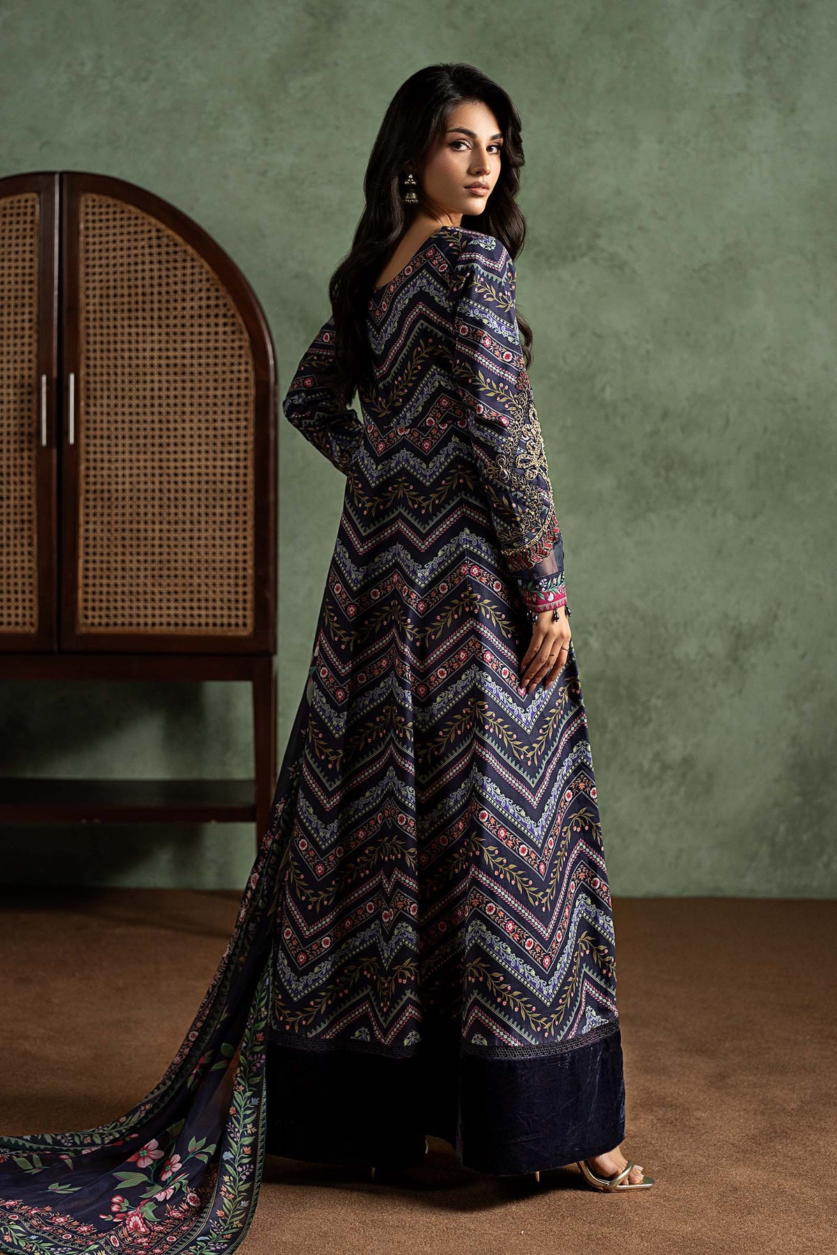 3 Piece Embroidered Cambric Suit