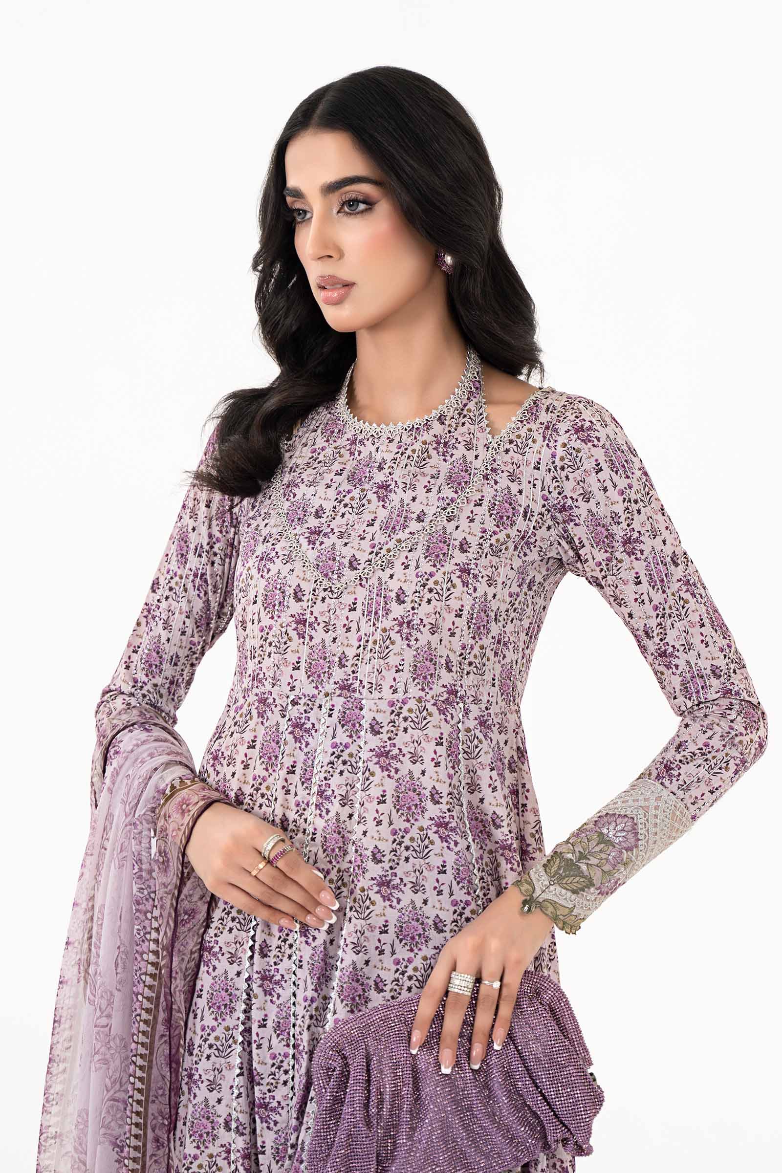 3 Piece Printed Lawn Suit | MPS-2207-B