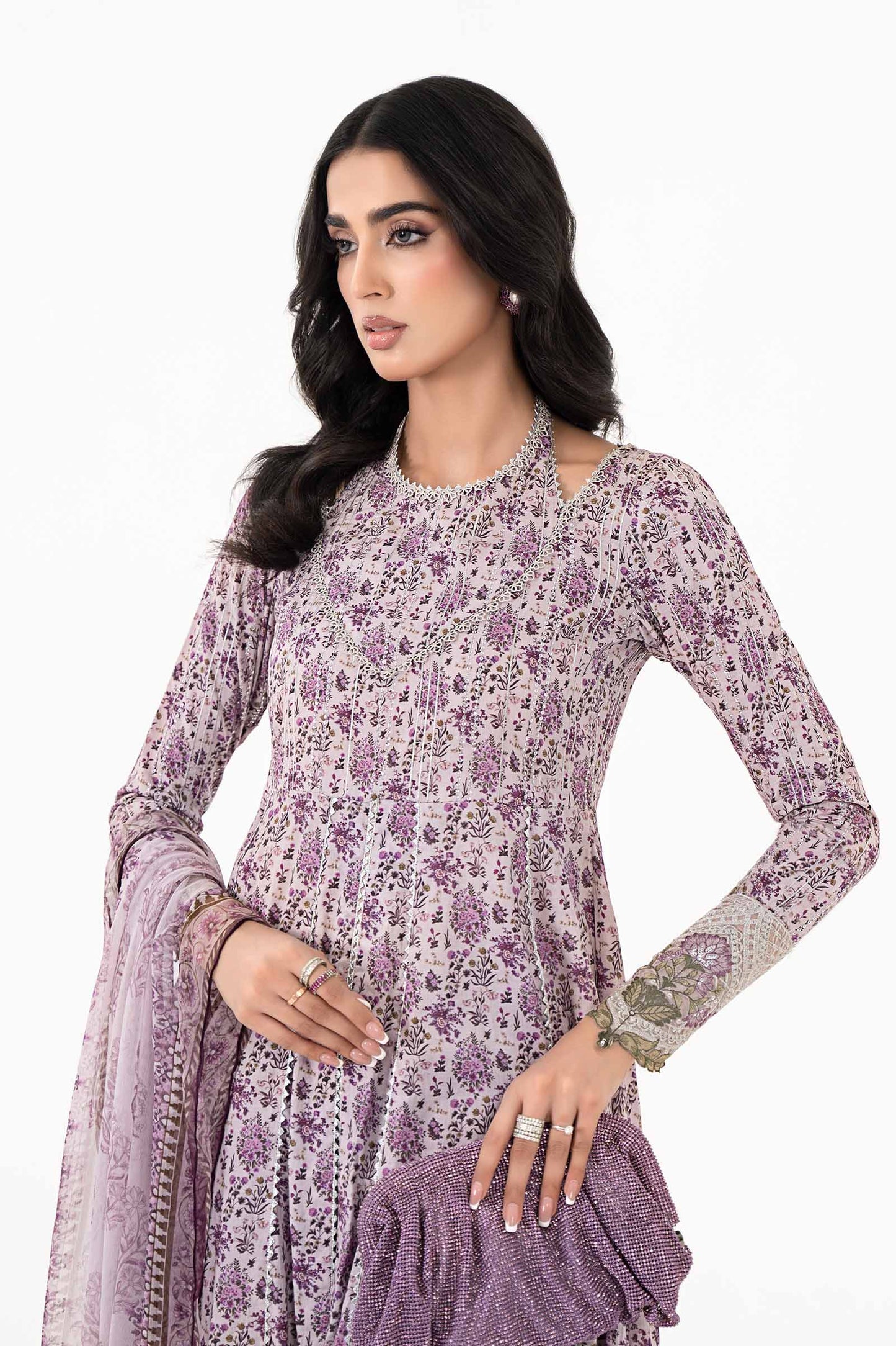 3 Piece Printed Lawn Suit | MPS-2207-B