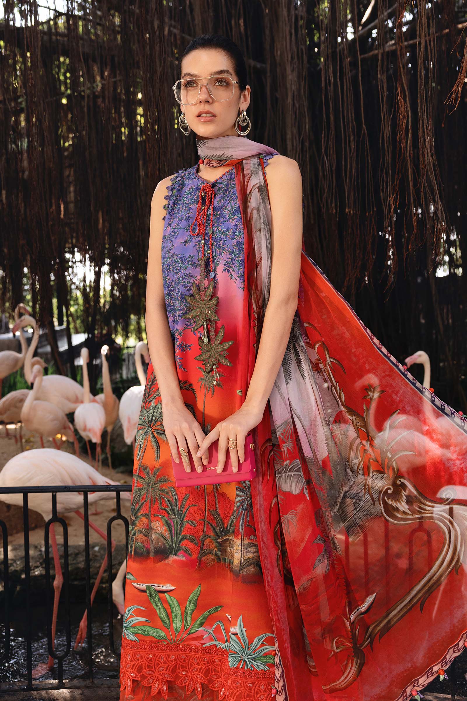 3 Piece Unstitched Embroidered Lawn Suit