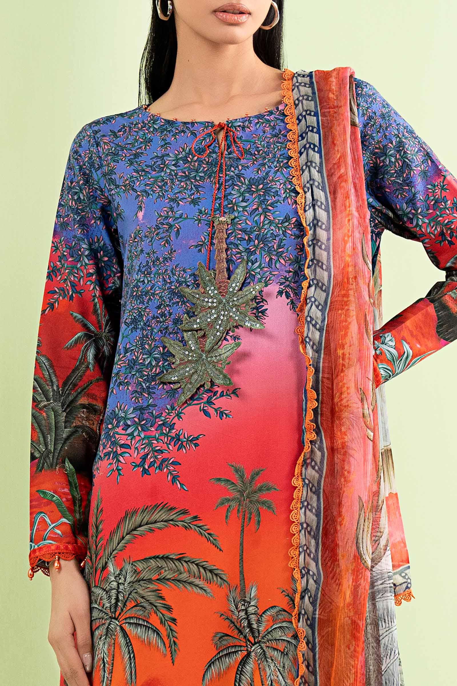 3 Piece Embroidered Lawn Suit