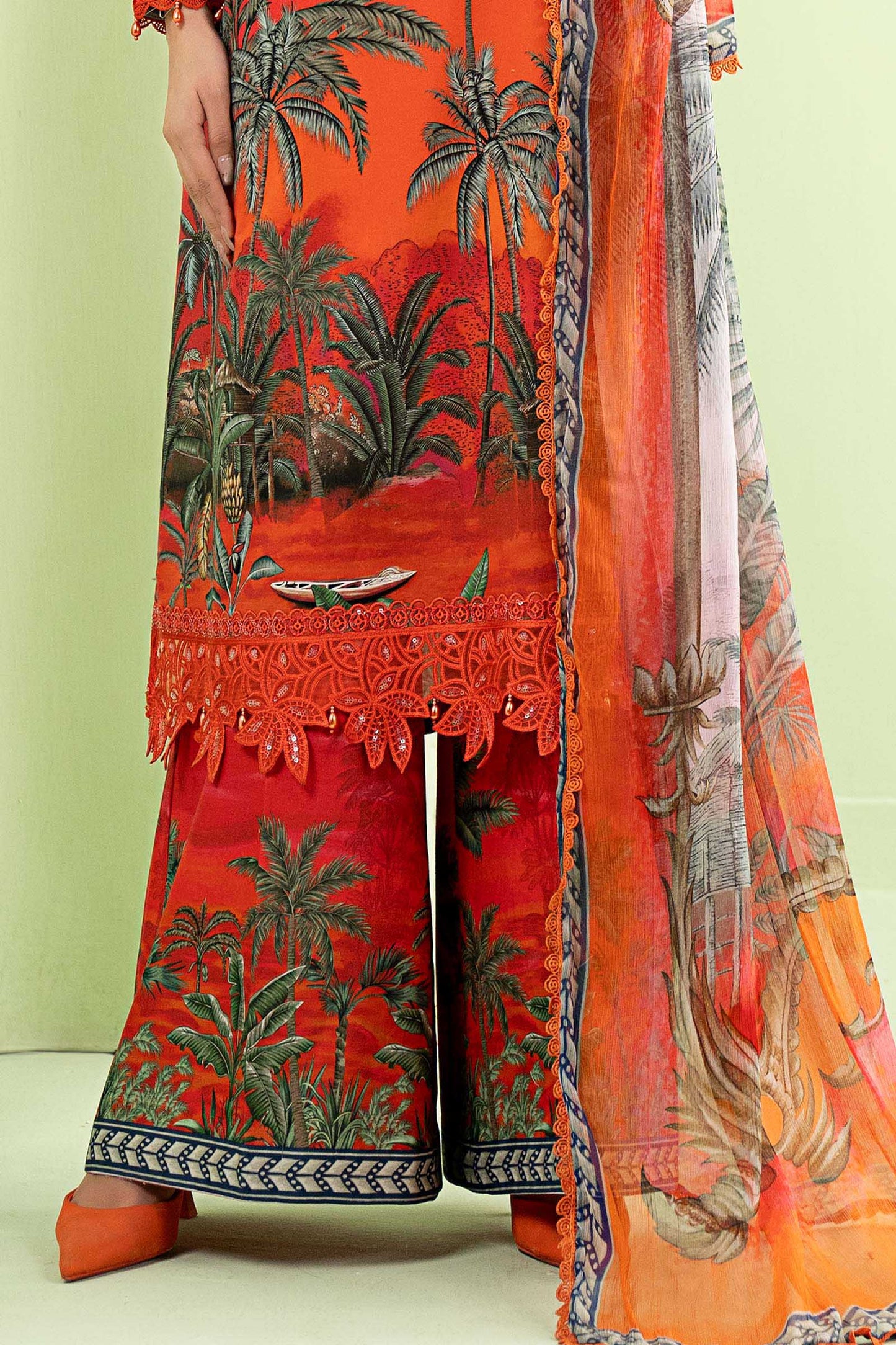 3 Piece Embroidered Lawn Suit