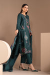 3 Piece Embroidered Twill Linen Suit