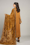 3 Piece Embroidered Twill Linen Suit | DLS-1207