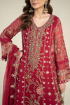 3 Piece Embroidered Chiffon Suit | MCS-24-107