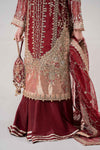 3 Piece Embroidered Organza Suit | BDS-2807