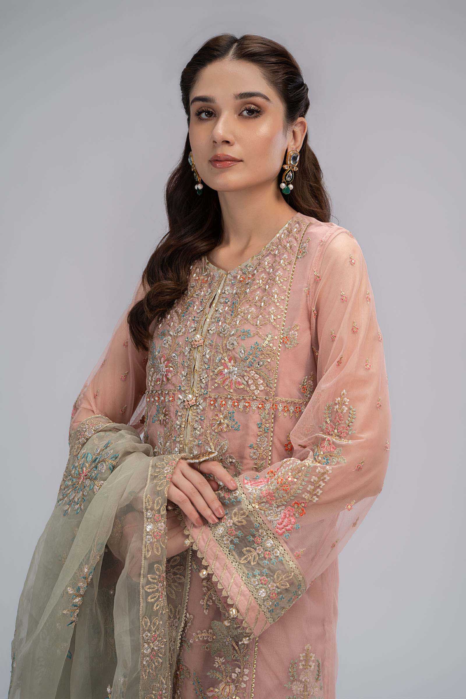 Suit Pink and Sea Green BDS-2607