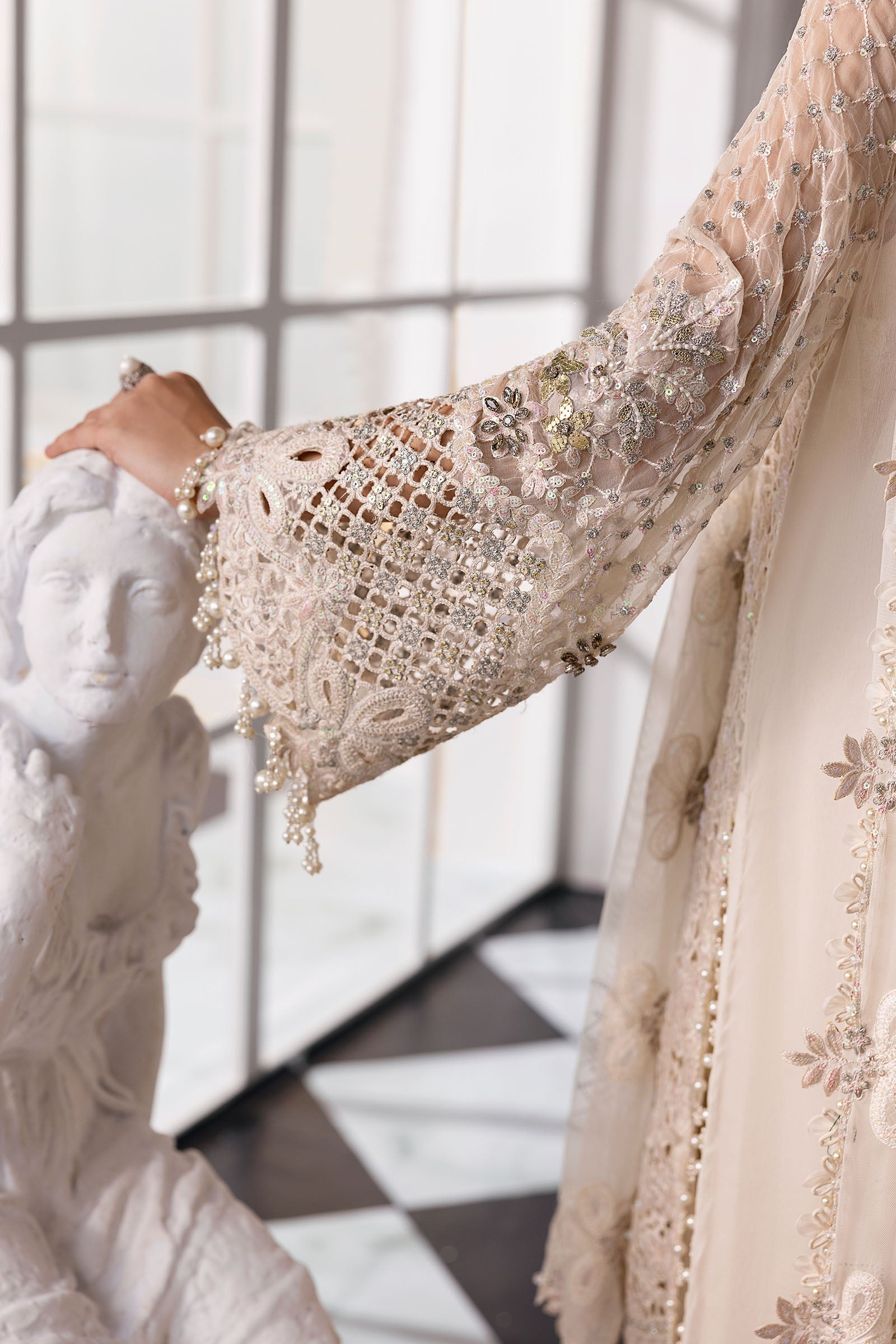 3 Piece Unstitched Embroidered Chiffon Suit | BD-3007