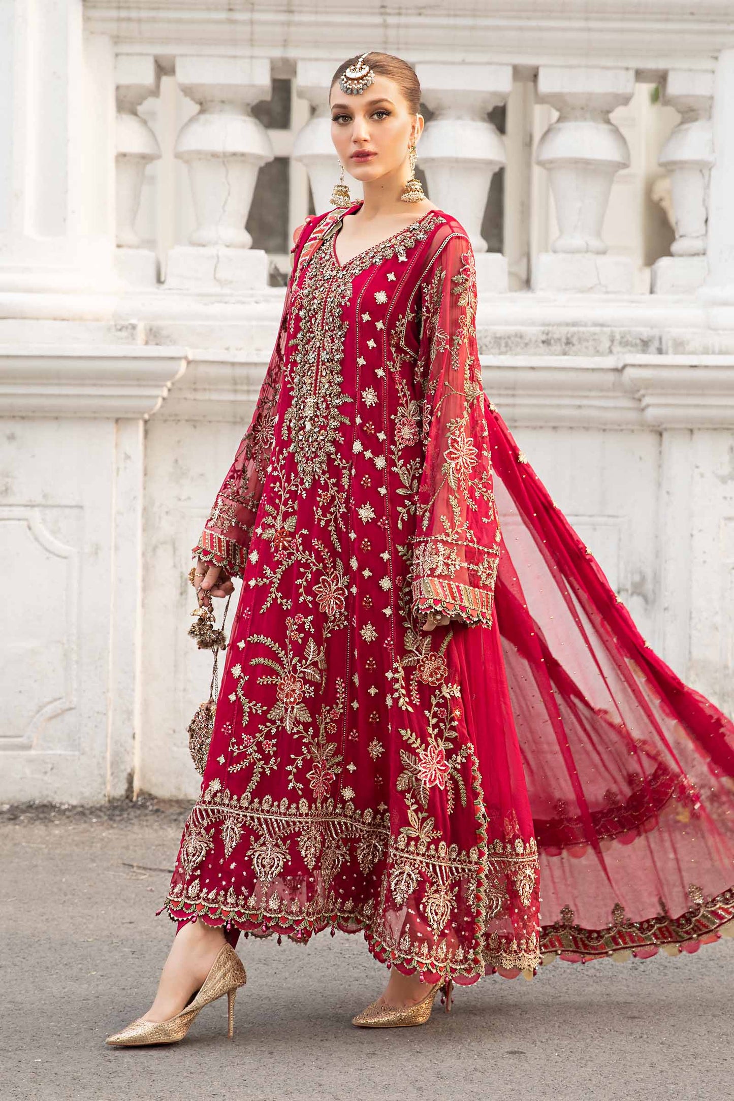 Unstitched Embroidered Chiffon Suit | MPC-24-107