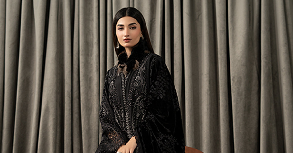 3 Piece Embroidered Linen Suit