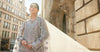 3 Piece Unstitched Embroidered Net Suit