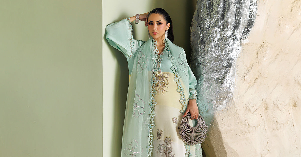 3 Piece Unstitched Embroidered Raw Silk Suit