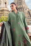 3 Piece Unstitched Embroidered Twill Linen Suit