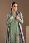 3 Piece Embroidered Twill Linen Suit