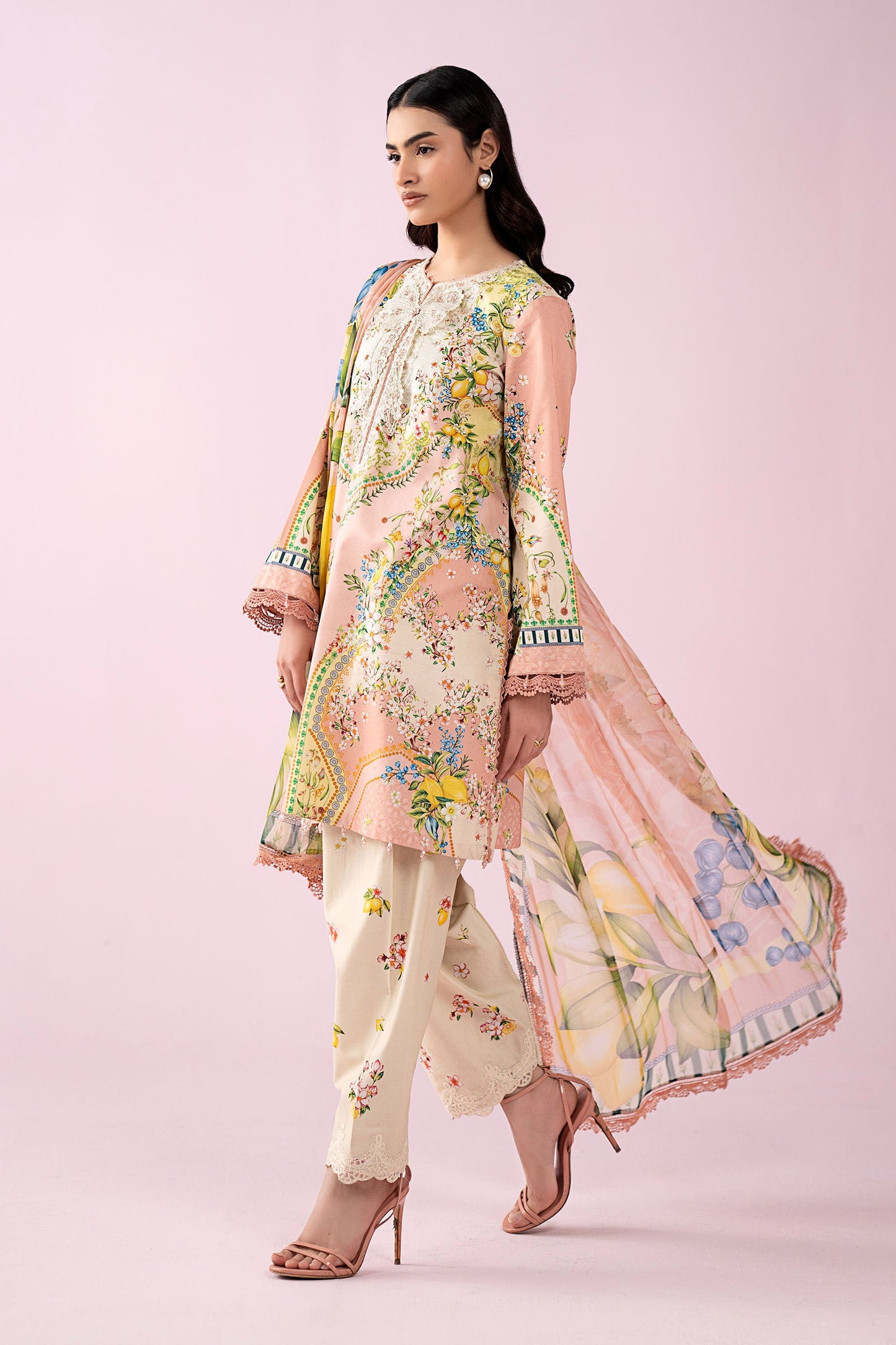 3 Piece Embroidered Lawn Suit