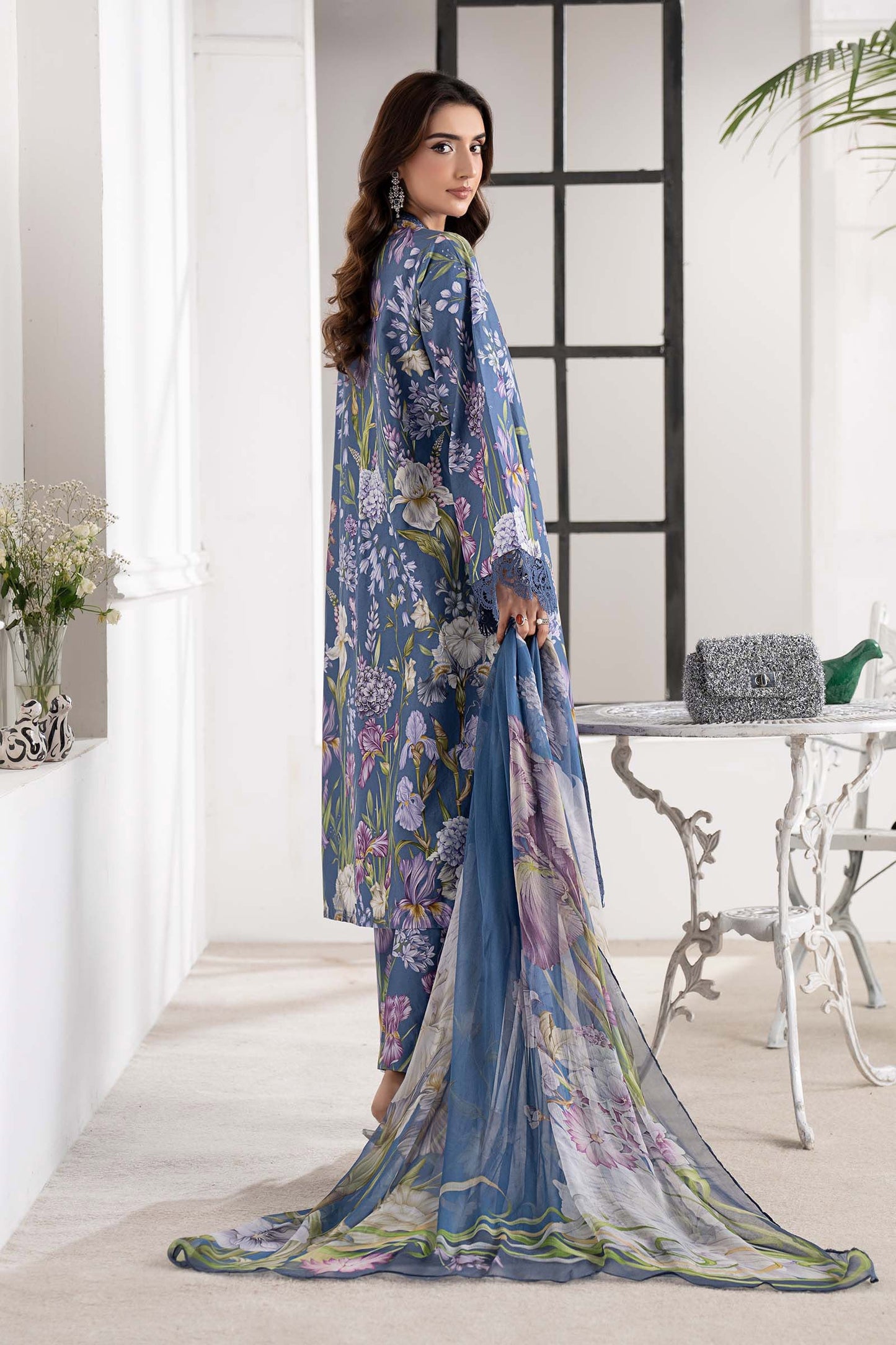 3 Piece Embroidered Cambric Suit