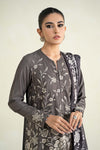 3 Piece Printed Linen Suit | MPS-2408-B