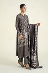 3 Piece Printed Linen Suit | MPS-2408-B