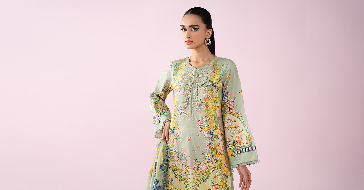 3 Piece Embroidered Lawn Suit