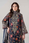 3 Piece Embroidered Organza Suit | BDS-2808